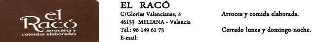 Restaurante el Racó 